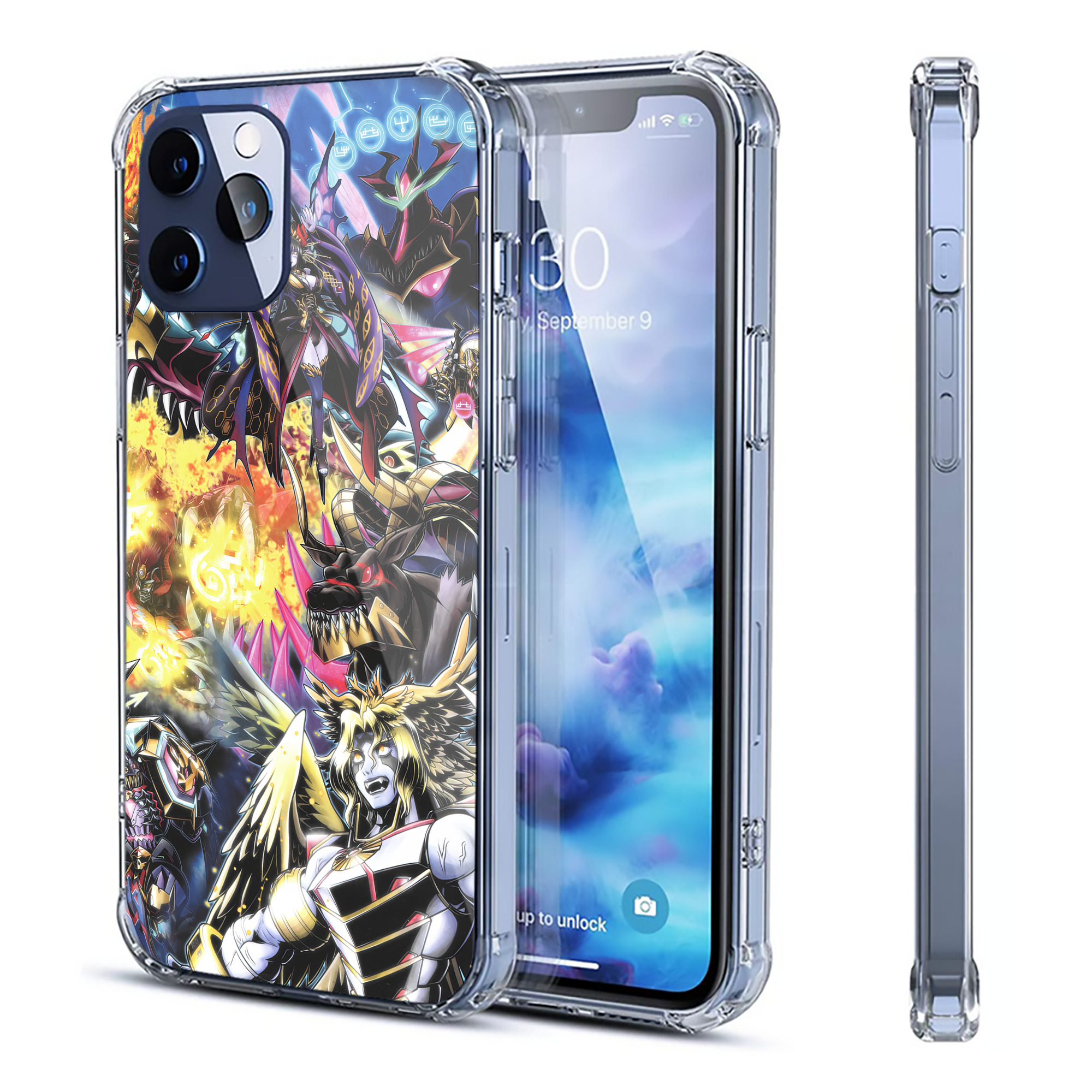 （画像用） Digimon デジタルモンスター/デジモン 【iPhone 12シリーズ対応】透明スマホケース（クリアソフトケース）
